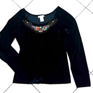NEW CAROL ROSE LONG SLEEVE TOP